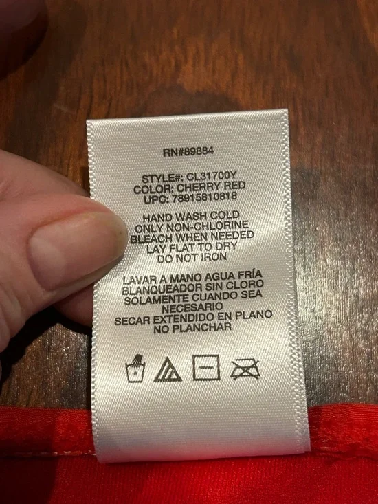 NWT Catalina Bright Red Swim Skirt Bottom Skort Small 4/6 Bathing Suit - Picture 8 of 10